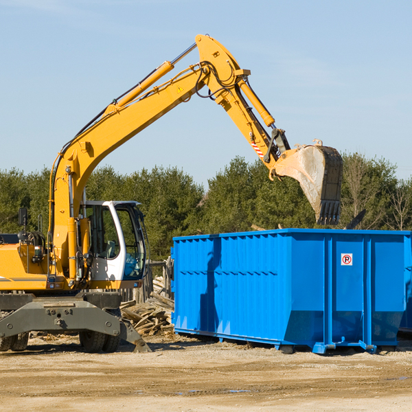 what are the rental fees for a residential dumpster in Rugby